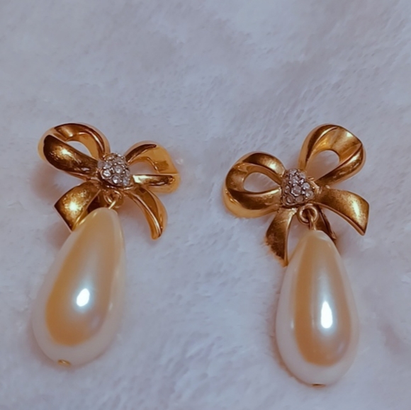 18k bathing dina fantacia earrings - Picture 3 of 5